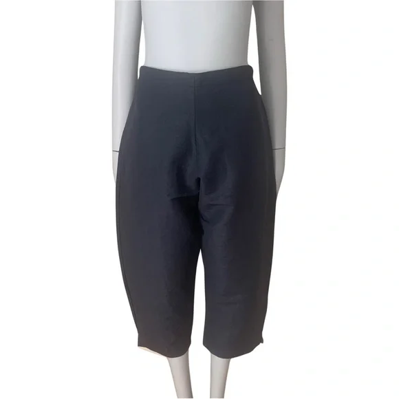 BRYN WALKER Wide Leg Pull On Dark Blue Capri Pants Size Small - Picture 1 of 16